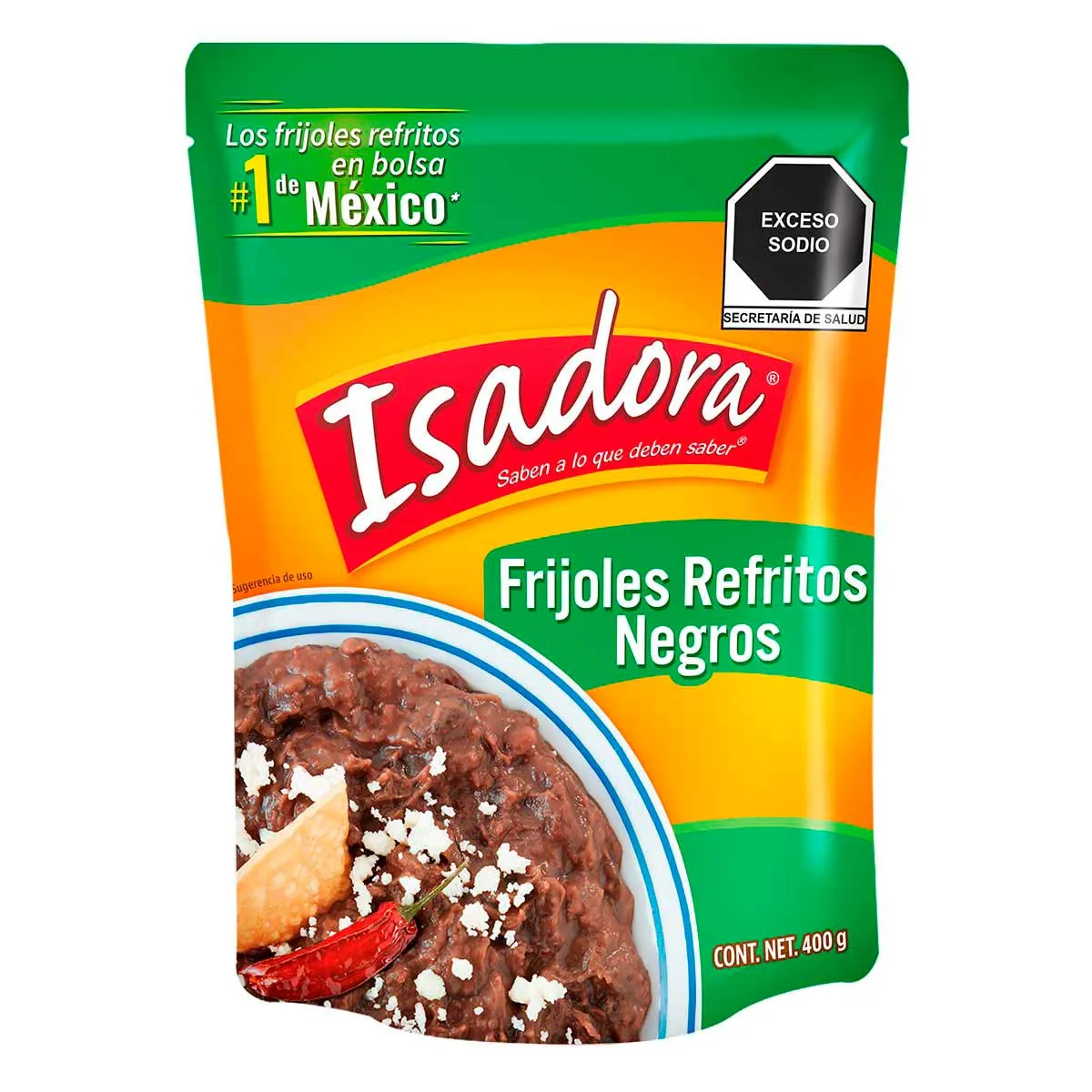 Frijoles Refritos Isadora Negros 400g