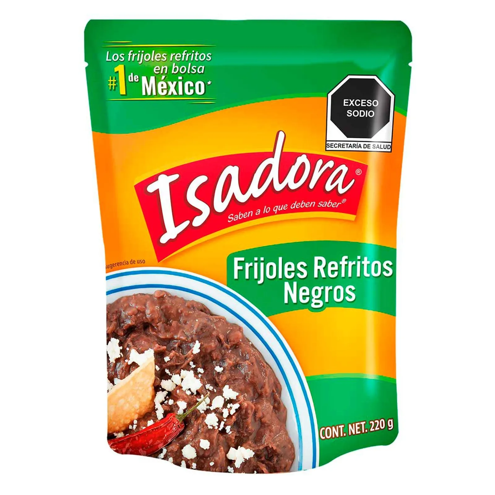 Frijoles Refritos Isadora Negros 220g