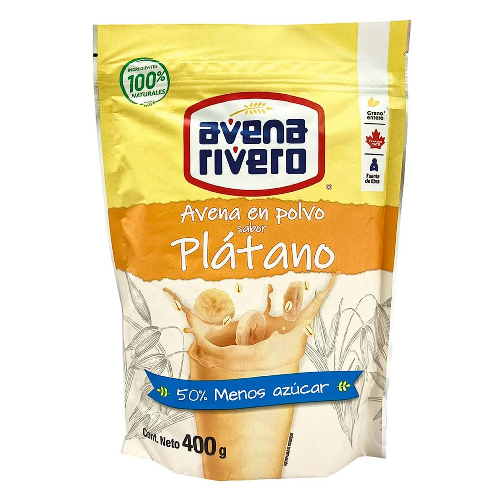 Avena en Polvo Rivero Plátano 400g