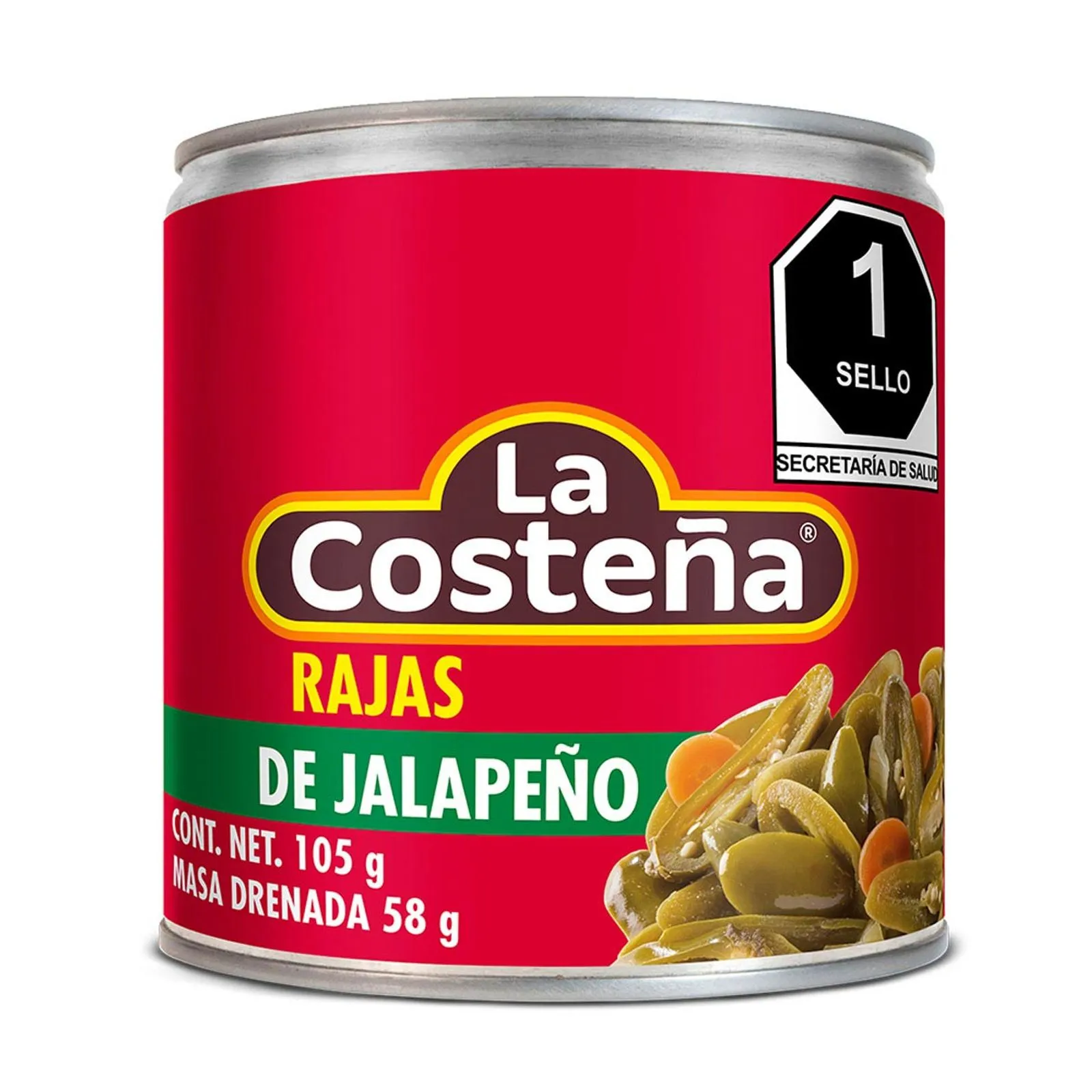 Chiles Jalapeños La Costeña en Rajas 105g