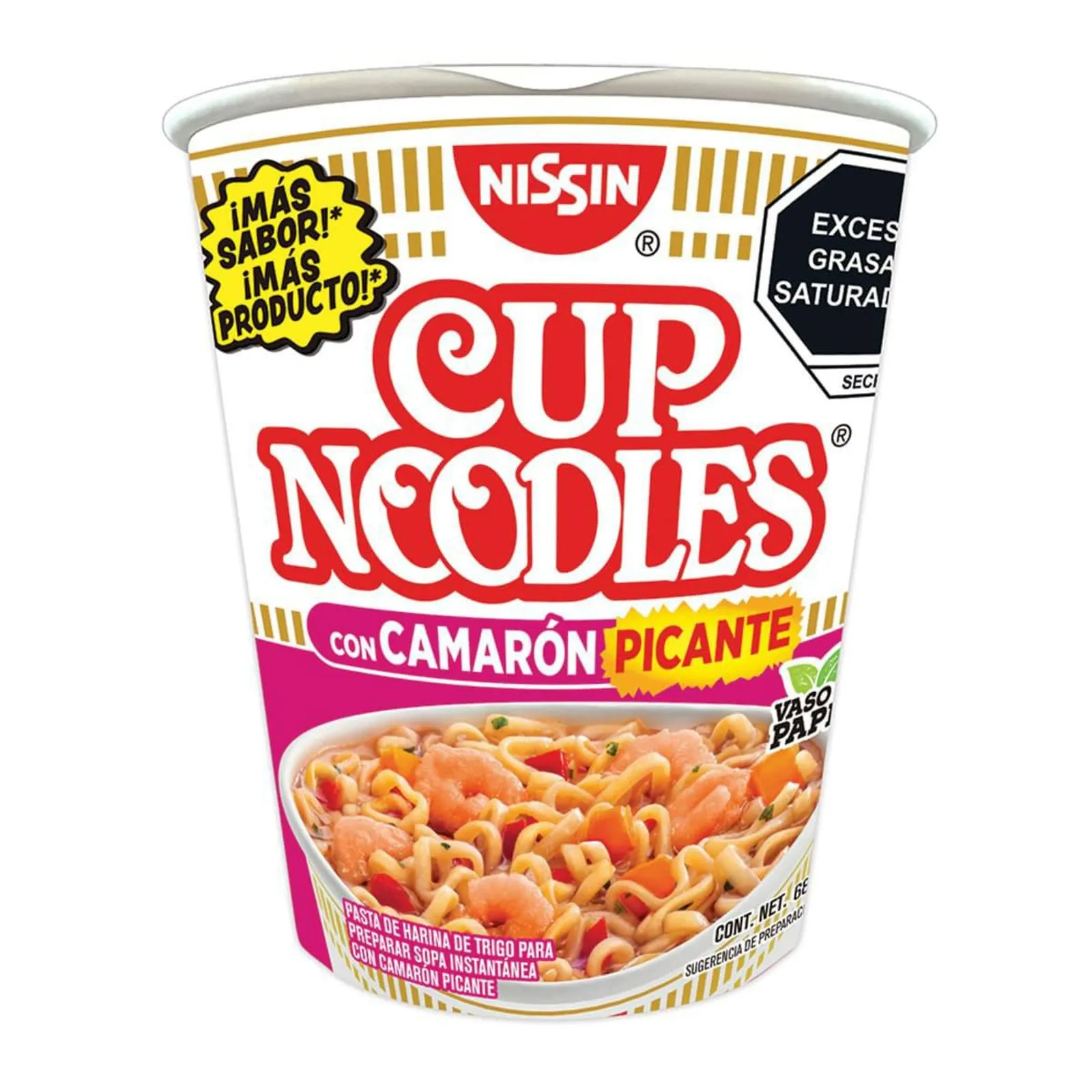 Sopa Instantánea Nissin Camarón Picante 68g
